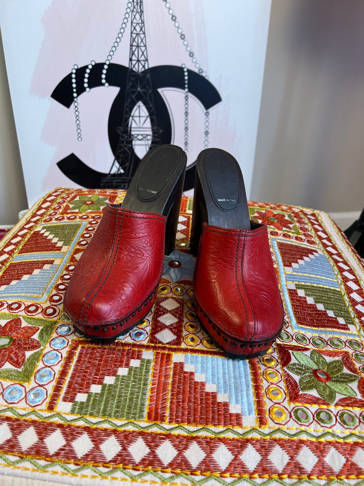 MIU MIU PLATFORM CLOGS